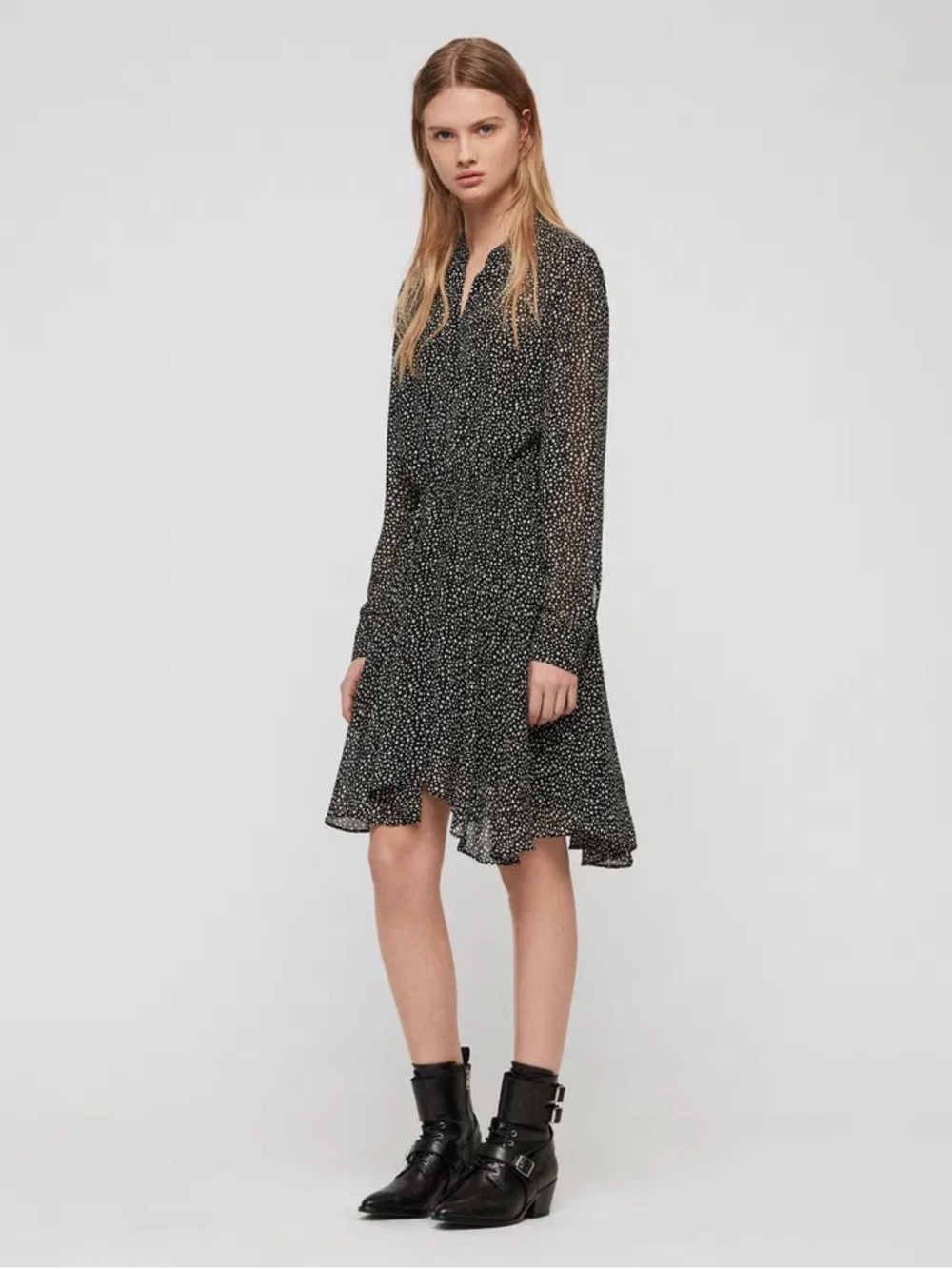 All Saints Martina Splash Dress